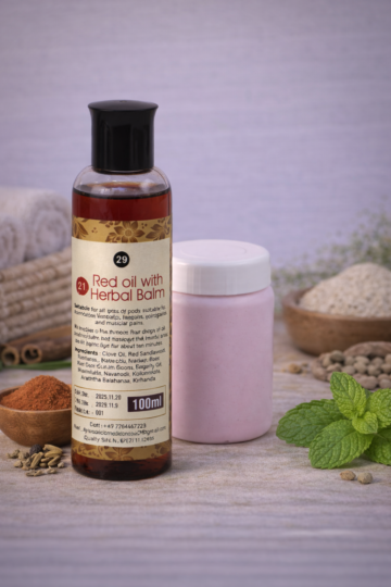 Red Oil with Herbal Balm