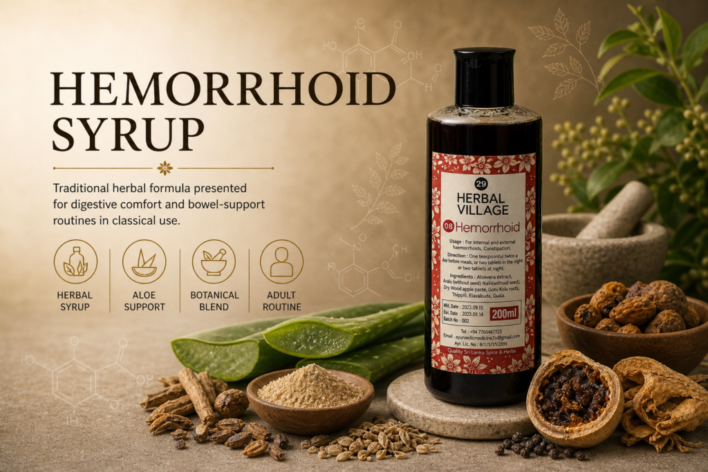 Hemorrhoid Syrup: Traditional Botanical Formula for Daily Routine Use