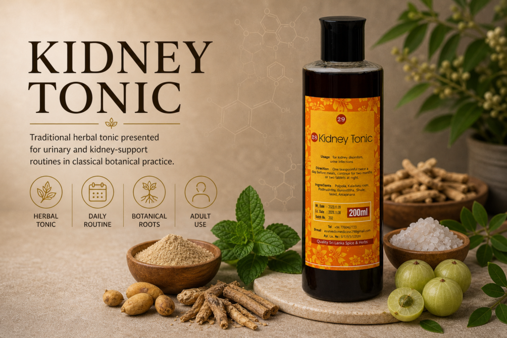 Kidney Tonic: Traditional Botanical Tonic for Daily Routine Use